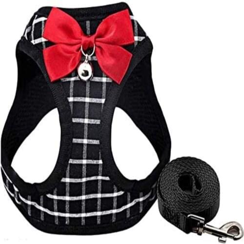 Cat Harness and Leash for Walking for Kittens and Small Dogs, Bows and Bells Are Attached To Pet Jackets Pet Supplies