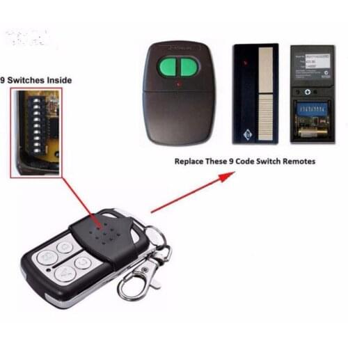 Remote Control compatible with ACCENT Garage Doors CAD602 B&D Homelink 9 switch very