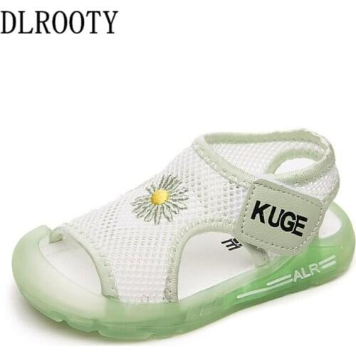 Summer Children Sandals Shoes Boys Girls Sneakers Mesh Kids Fashion Beach Toddler Baby Breathable Non-slip Hook & Loop Sport