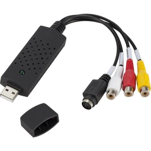 USB 2.0 Video Adapter Audio Capture Card TV VHS to DVD Digital Converter with Audio Capture Function for Windows 2000 XP Vista
