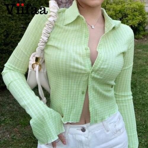 Зеленые блузки Viifaa China At AliExpress