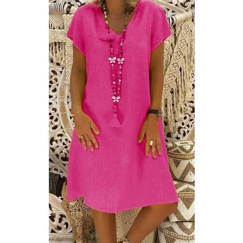 WHooHoo Linen Summer Dresses China