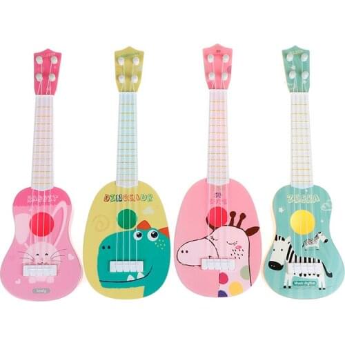 Funny Ukulele Musical Instrument School Play Game Education Christmas Birthday Gift Guitar Montessori Toys for Children Kids