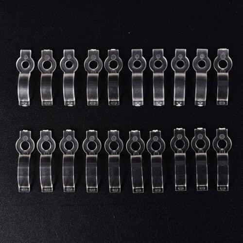 10pcs/lot LED Strip Silicon Clip for Fixing 8mm 10mm Waterproof IP65 3528 3014 5050 RGB LED Tape Light Bracket Clamp
