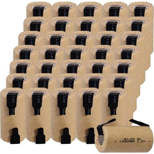 High quality 36 pcs 4.25cm*2.2cm SC battery 1300mah 1.2V NICD SUBC batteries for power tools for BOSCH for DEWALT for CASALS