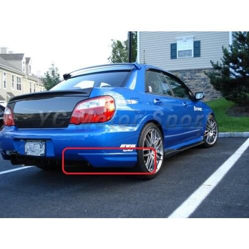 Car Accessories Carbon Fiber Rear Bumper Corner 2pcs Fit For 2004-2007 Impreza WRX 8-9th JDM OEM Style Rear Bumper Spats