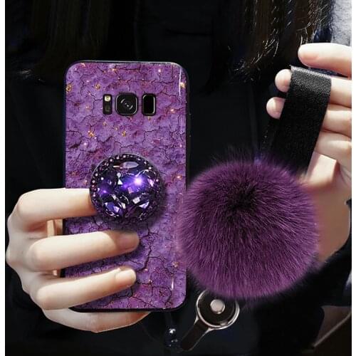 Luxury Glitter Case For Samsung Galaxy A5 2018 J4 J6 J8 A6 A7 A8 Note 8 9 10 Plus A20 A30 A50 A51 A71 Silicon Marble Holder Case