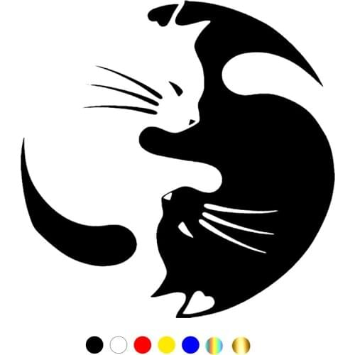 CS-10591# Vinyl Decal Yin Yang Vector Symbol Car Sticker Waterproof Auto Decors on Truck Bumper Rear Window