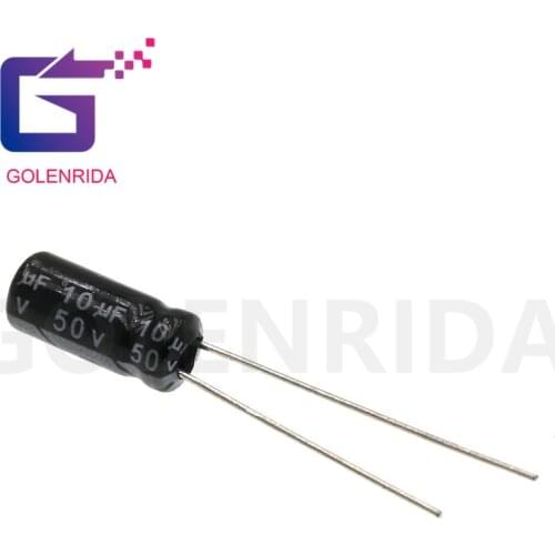 50PCS Electrolytic capacitor 50V10uF 5*11mm aluminum electrolytic capacitor 10uf 50v