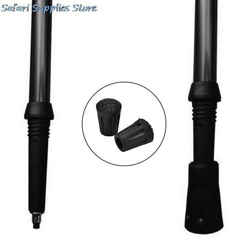2Pcs Hiking Stick Tip End Rubber Caps Outdoor Sports Walking Cane Crutch Alpenstock Repair Replacement Outdoor Tools Wholesale