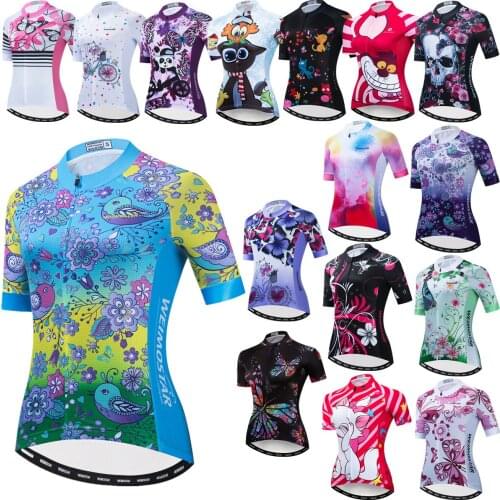 Team Women Cycling Jersey Short Sleeve Cycling Clothing Summer Lady Bike Wear Racing Uniform Mtb Bicycle Sport