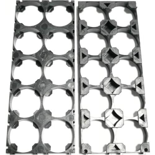 26650 2*5 Batteries Holder Bracket Cell Safety Anti Vibration Plastic Cylindrical Battery Brackets For 26650 Lithium Batteries