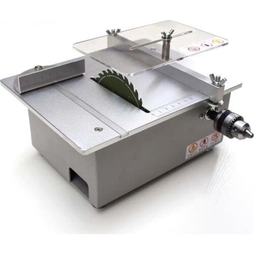 120W Mini Table Saw Small Woodworking Electric Bench Saw Handmade DIY Crafts Cutting Tool Dual Motor Wood And Aluminum Saw Blade