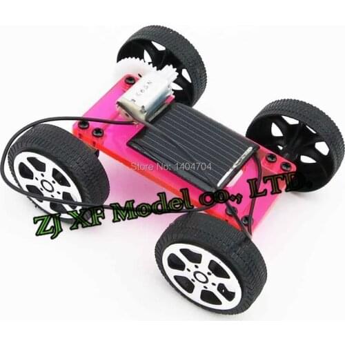 NIDALE model Free shipping DIY Assemble puzzle model kit express edition solar car model Children enlightenment toys