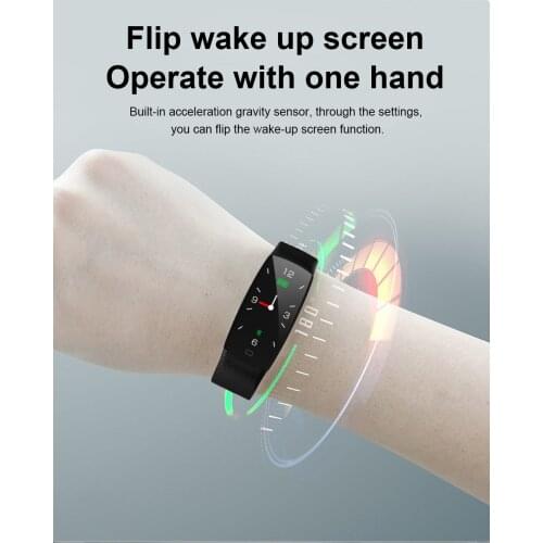 New F64C smart watch IP68 waterproof heart rate clock reminder swimming watch for men and women sport bracelet PK ID115 mi band2