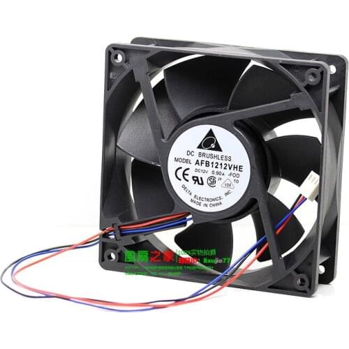 NEW DELTA AFB1212VHE 12038 0.9A 12CM pwm high air volume double ball bearing cooling fan