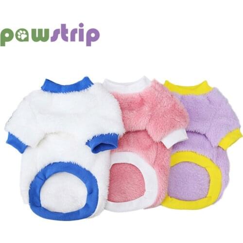 Autumn Winter Pet Dog Clothes Cute Letter Print Plush Coat Jacket for Small Dogs Pomeranian Bichon Teddy Clothes Dog Costume