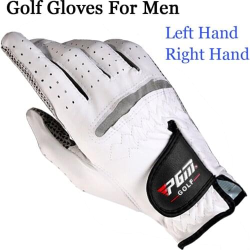1pcs Golf GlovesSoft Breathable Pure Sheepskin Anti-slip Granules Golf Gloves Golf Men Mens Left Right Hand New Dorpshipping