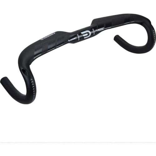DODICI All Carbon Fiber Road Bike Handlebars Ultralight Lightning Black Frosted Handlebar Parts