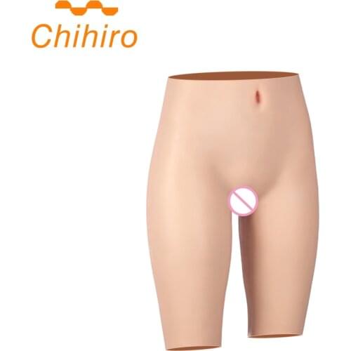 Silicone Realistic Fake Vagina Panties Shemale Crossdresser Pussy Pants Transgender Artificial Sex Fake Underwear Enhancer Hip