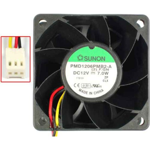 SUNON PMD1206PMB2-A DC 12V 7W, 60x60x38mm Server Cooling Fan