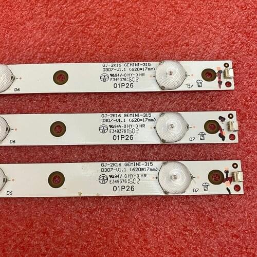 3 PCS/set 7LED LED backlight strip for 32PFS6401 KDL-32R330D 32PHS5301 32PFS5501 LB32080 32LH500D GJ-2K16 GEMINI-315 D2P5-315