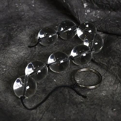 Vaginal Plug Glass bead Anal plug Sex Toys for Woman men Erotic Ring Handheld butt Plug Anal Bead Dildo Adult Products 3 size