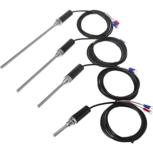 PT100 Stainless Steel Waterproof Temperature Probe Resistance Temp RTD Sensor