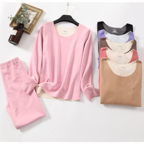 Pyjama Femme New Spring Autumn Home Clothes Warm Plush Winter Pajamas For Women Slim Sleepwear Set Large Size Ladies Pijamas