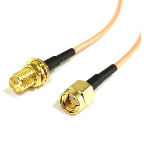 1PC New RG316 Coaxial Cable RP-SMA Male Plug To RP-SMA Female Jack Pigtail 15CM Wire Connector fo wifi router