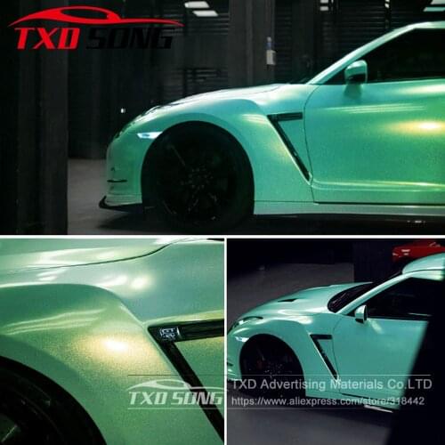 10/20/30/40/50/60x152CM Tiffany blue Pearl glitter vinyl sticker for car wrapping Decal Car styling Golden Sand film Pearl wrap