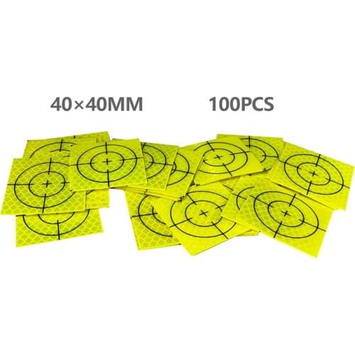 100pcs New Super Power Green Reflector Sheet 40x40mm Reflective Tape Target