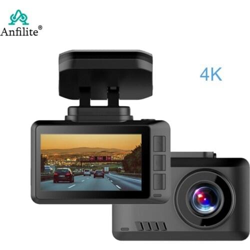 2.45 Inch Dash Cam 4K 2160P Car DVR Camera with 1080P Rear Cam 170 Degree Dual Lens Dash Camera Built-in GPS Recorder