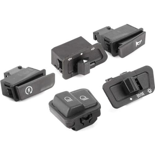5pcs Motorcycle Starter+High/Low Beam+Headlight+Horn+Turn Signals Button Kit Fit for GY6 125CC