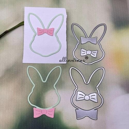 Bow bunny decoration Metal Cutting Dies Stencils For DIY Scrapbooking Decorative Embossing Handcraft Die Cutting Template