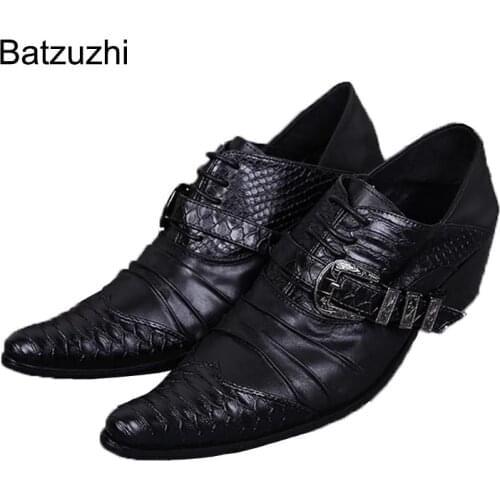 Ntparker Luxury Brand Mans Shoes fashion personality business suits leather shoes pointed flat feet low help shoes Man EU38-46