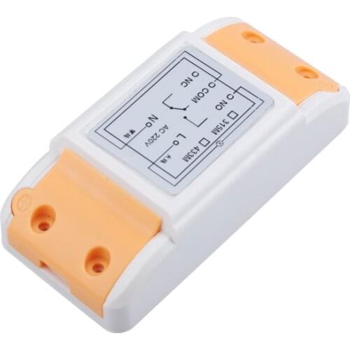 AC 220V 10A RF wireless remote control Radio Switch Receiver Learning code output way adjustable