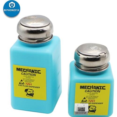 Mechanic Solder Alcohol Bottle 100ML 180ML Plastic Liquid Bottle Cleaner Alcohol Container Fluid Dispenser for iPhone Repair