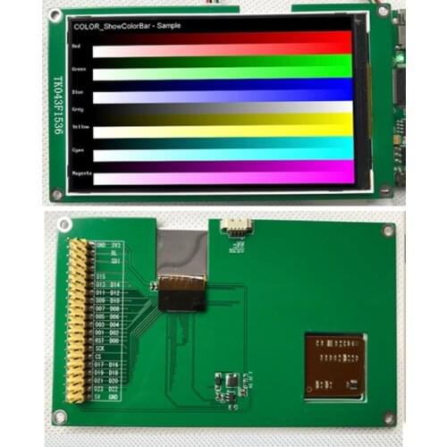 IPS 4.3 inch HD 24Bit 16M TFT LCD Color Screen with Adapter Board LG4573B Drive IC 800*480 RGB888