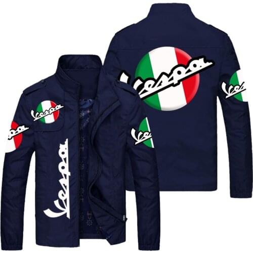 Boutique mens car club clothing, high-end car brand logo printed jacket, leisure fashion, personalized stand collar sportswear