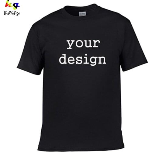 Customized/DIY LOGO Pure Cotton Short Sleeve T-shirt Print your own design picture text Unisex casual top