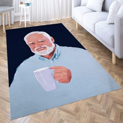 Hide the pain Harold Carpet for Living Room 3D Anime Cartoon Rug Gamer Teen Room Bedside Lounge Rug Kids Children Floor Mats
