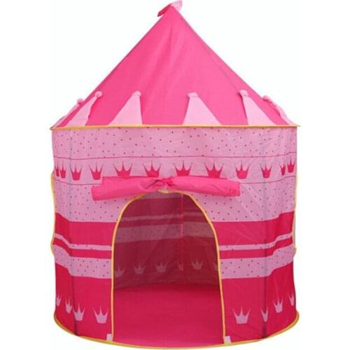 Play Tent Portable Foldable Tipi Prince Folding Tent Children Boy Cubby Play House Kids Gifts Outdoor Toy Tents Castle
