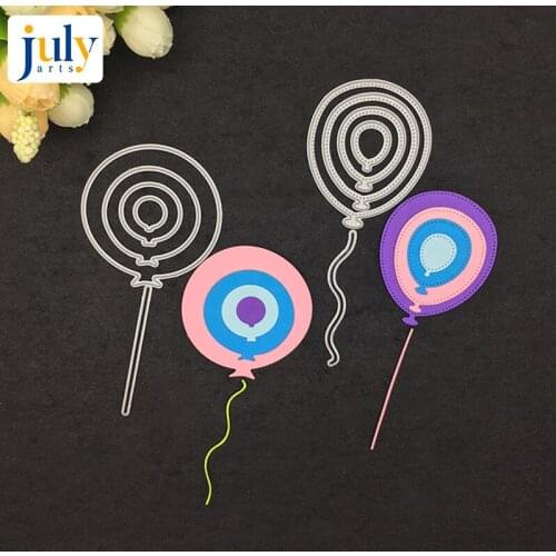 Julyarts Balloon Combination Cutting Dies Carbon Steel Material For DIY Scrapbooking Embossing Gift Cards Decorative Craft Dies