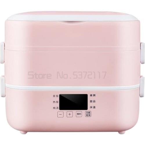 Electric heating lunch box, plug-in electric self-heating lunch box, portable heat preservation with rice pot barrel