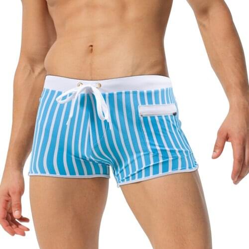 Brand Swimwear Men Quick Dry Swimsuits plus size Bikini Gay Penis Pouch Swim Boxer Brief Low Rise Swimming Surf Board Shorts New