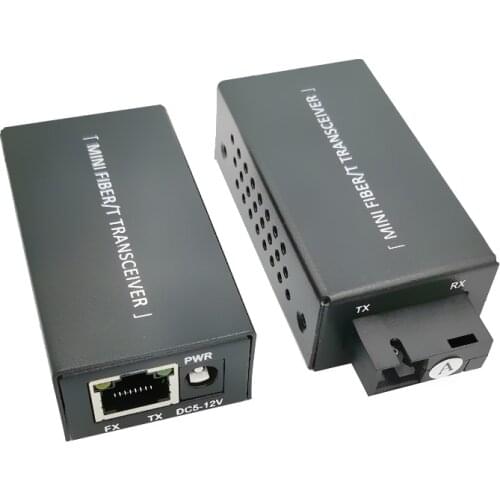 Media Converter Fiber Transceiver HTB-3100 Optical Fiber Single Fiber Converter 20km SC 10/100M Single mode Single Fiber