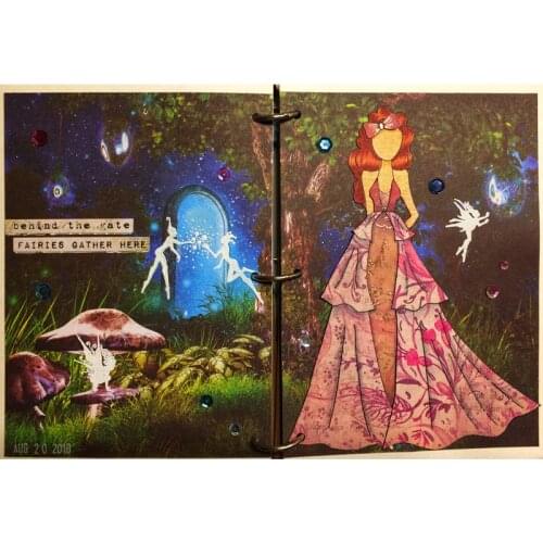 Lovely Girl Dress in Fashion Party Transparent Silicone Clear Stamp For Scrapbooking DIY Craft Decoration Soft Stamp