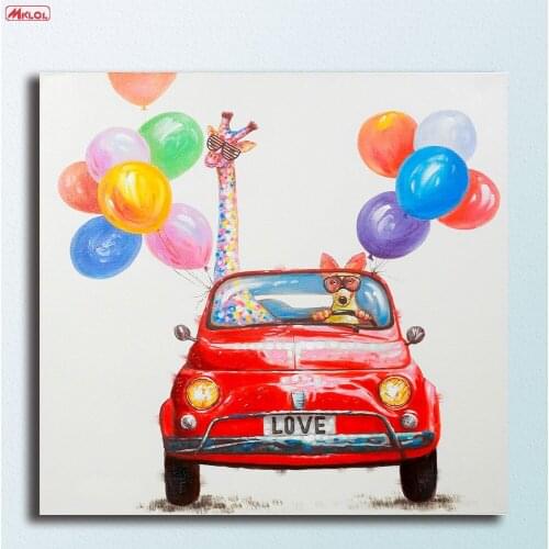 Fashion A-Party Pop art animal Oil Painting Wall Art Picture Paiting Canvas Paints Home Decor HD Print Painting Wall Art Picture