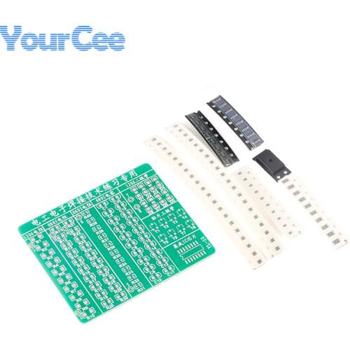 Electronic 2014 New DIY Kit SMT SMD Component Welding Practice Board 65*53mm Soldering DIY Kit Electronic Component Design
